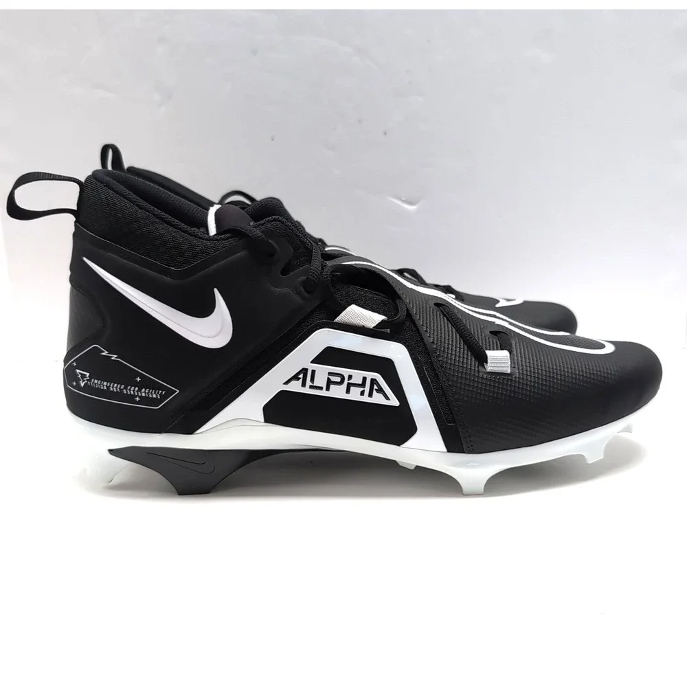 Nike Alpha Menace Pro 3 Mid Football Cleats Mens 16 Black CT6649-001 NEW NWOB‎